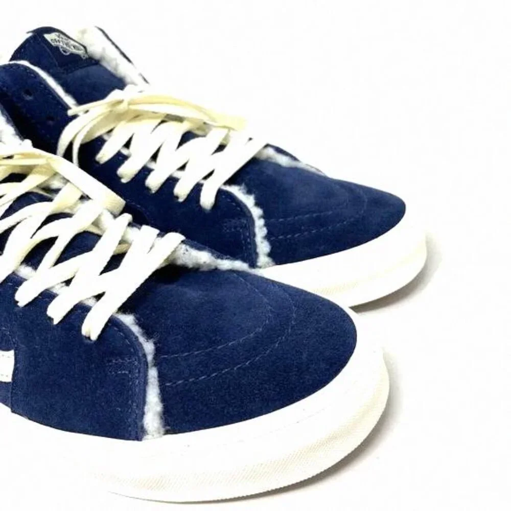 VANS Sk8-Hi Cozy Hug Shoes Skate Suede Faux Fur VN0005U9JDU Casual Women's Navi
